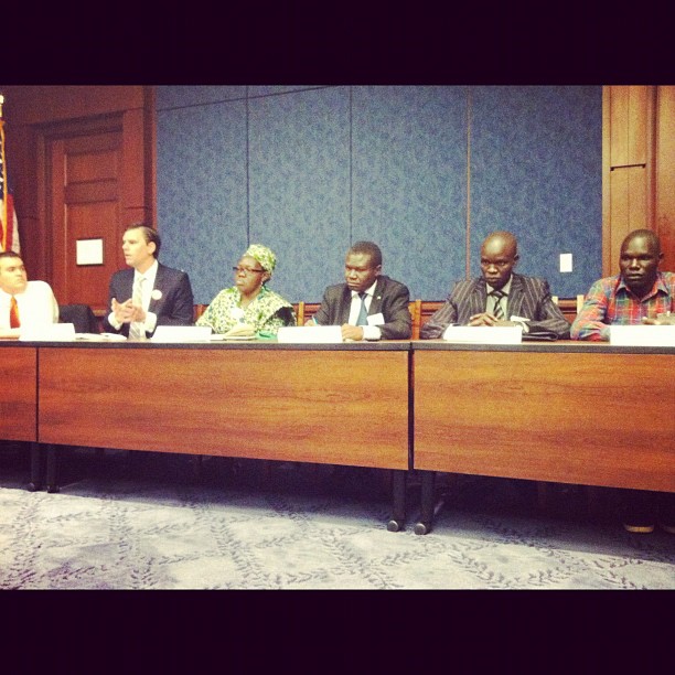 KONY 2012 representatives at Senate Hearing