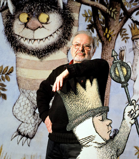 Maurice Sendak with Wild Things Characters
