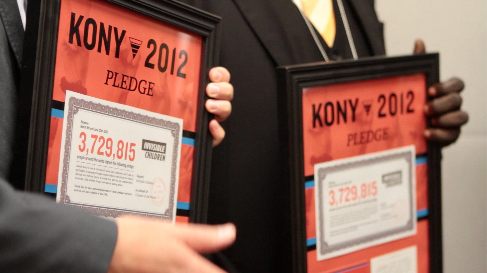 KONY 2012 Pledges, close up