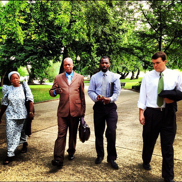 Sister Angelique, Abbe Benoit, Innocent, and Michael Poffenberger