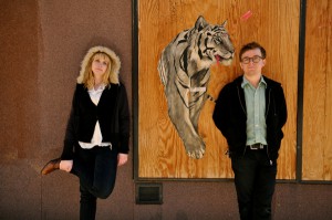 Jenn Wasner (guitar and keyboard) and Andy Stack (drums)