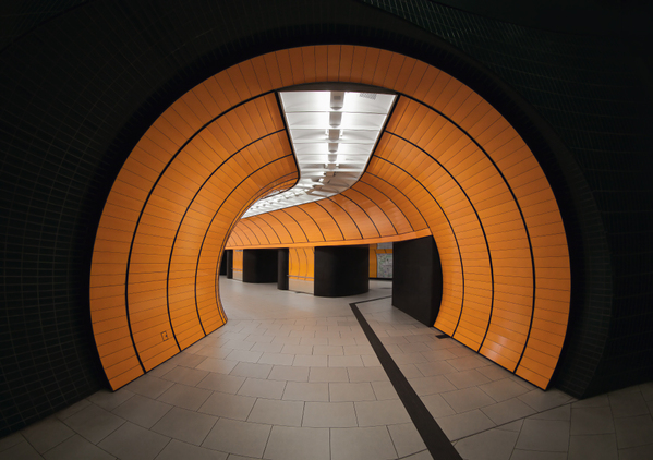 Nick Frank photography captures Munich's futuristic commuting hubs.