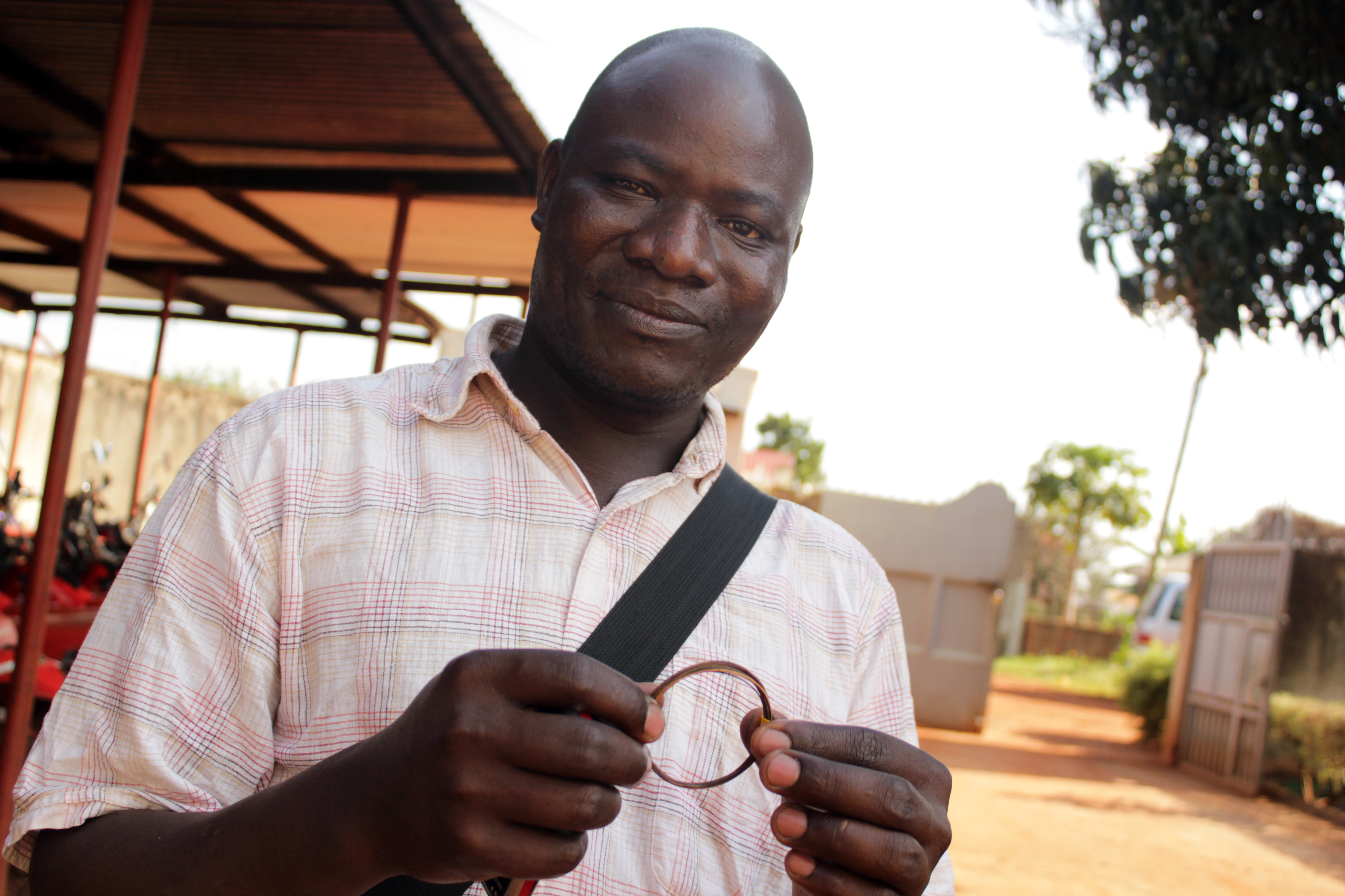 Mr. Owor Deogratius Fredrick, director of a printing store in Gulu, Uganda.