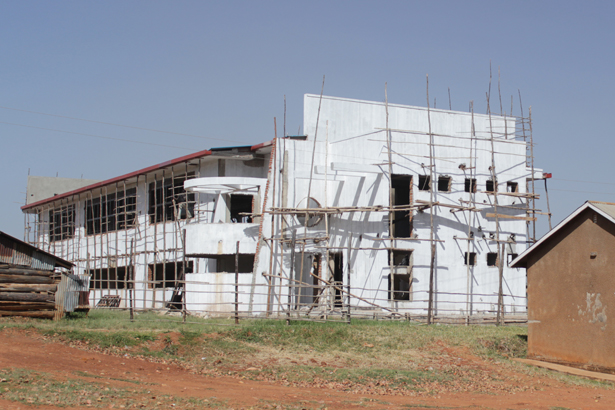The multipurpose hall being constructed at Gulu SS will seat over 1000 people.