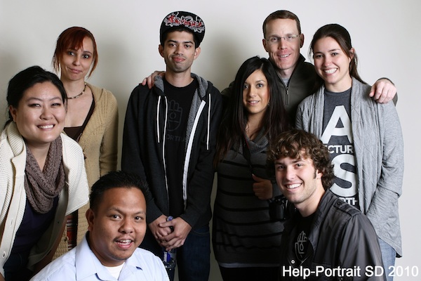 The Help-Portrait team in San Diego, 2010