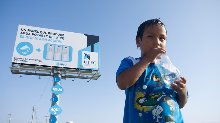 The water generating billboard is changing opportunities for local communities