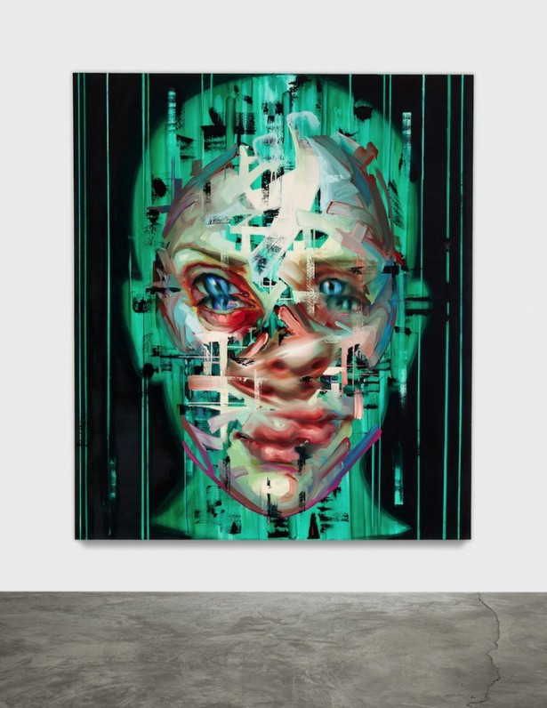 Justin Bower's digital meets physical paintings