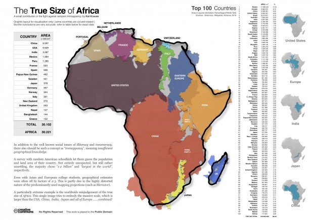 Kai Krause // the true size of Africa