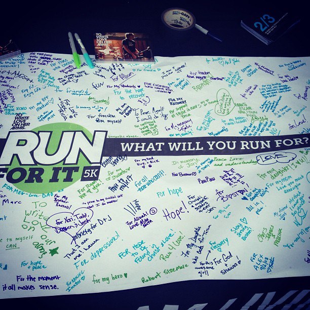 Supporters and participants list what inspires them to run.