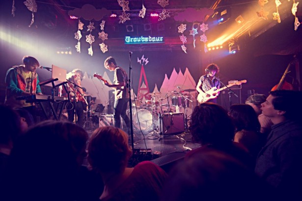 The synth-pop band White Arrows performs at Invisible Children's 2012 Holiday Benefit Show at the historic Troubadour in Los Angeles to benefit our radio program in central Africa.