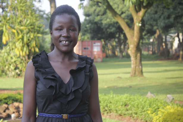 Charity has reason to smile, with two things she had once thought were out of her reach: a degree and a job.