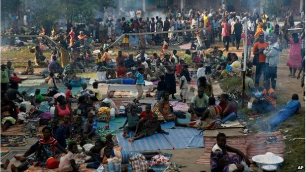 Thousands have been displaced by the violence (Photo credit: BBC News)
