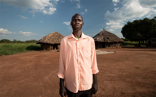 Former LRA child soldier Norman Okello. Photo credit: The Telegraph/Will Storr