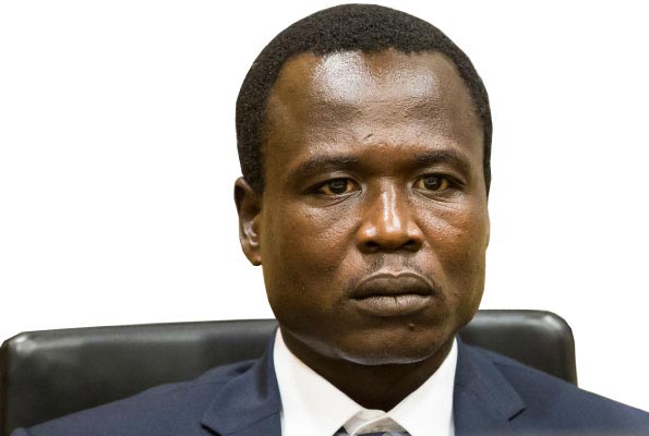 former LRA commander Dominic Ongwen at the ICC