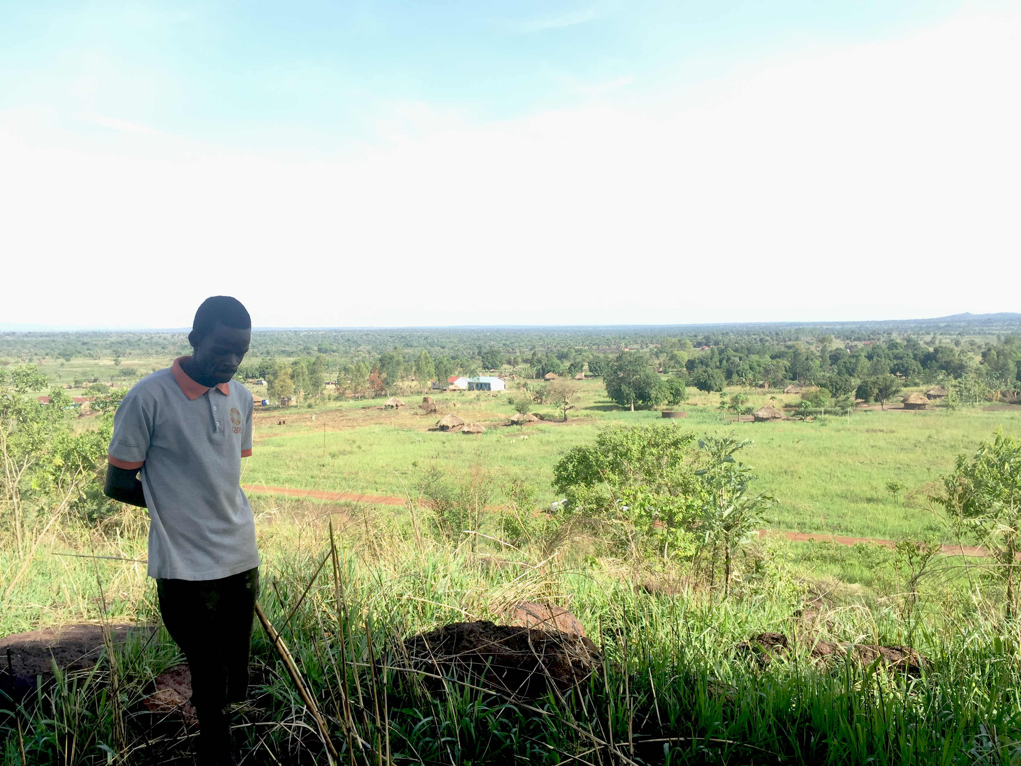 One of our hosts in Lukodi tells us about his experience on a hill overlooking his home.