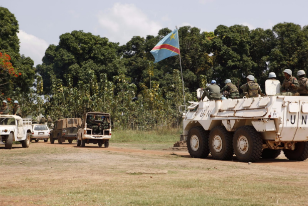 UN peacekeepers patrolling remote areas of DR Congo.