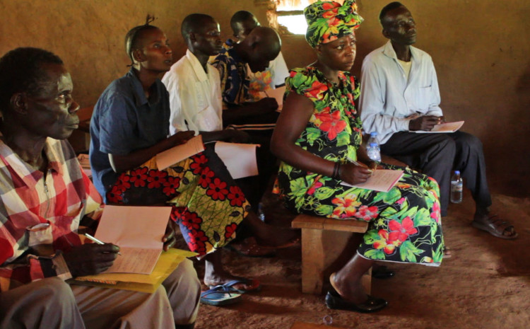 Communities members receive training in Central Africa
